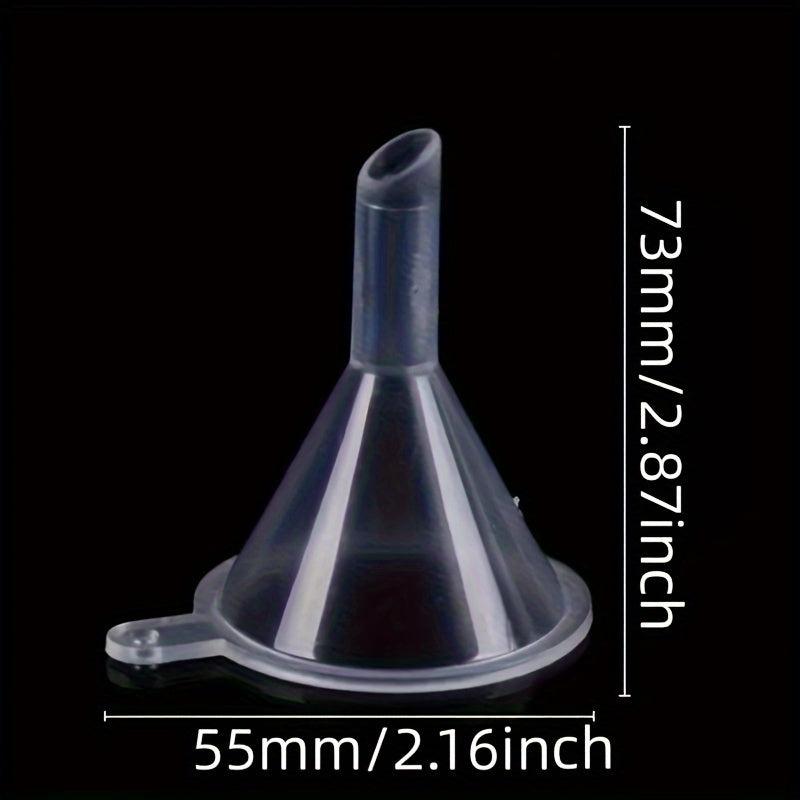 10pcs Mini Funnels Small Clear Plastic Funnels For Bottle Filling