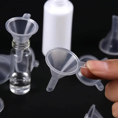 10pcs Mini Funnels Small Clear Plastic Funnels For Bottle Filling