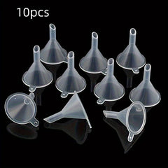 10pcs Mini Funnels Small Clear Plastic Funnels For Bottle Filling