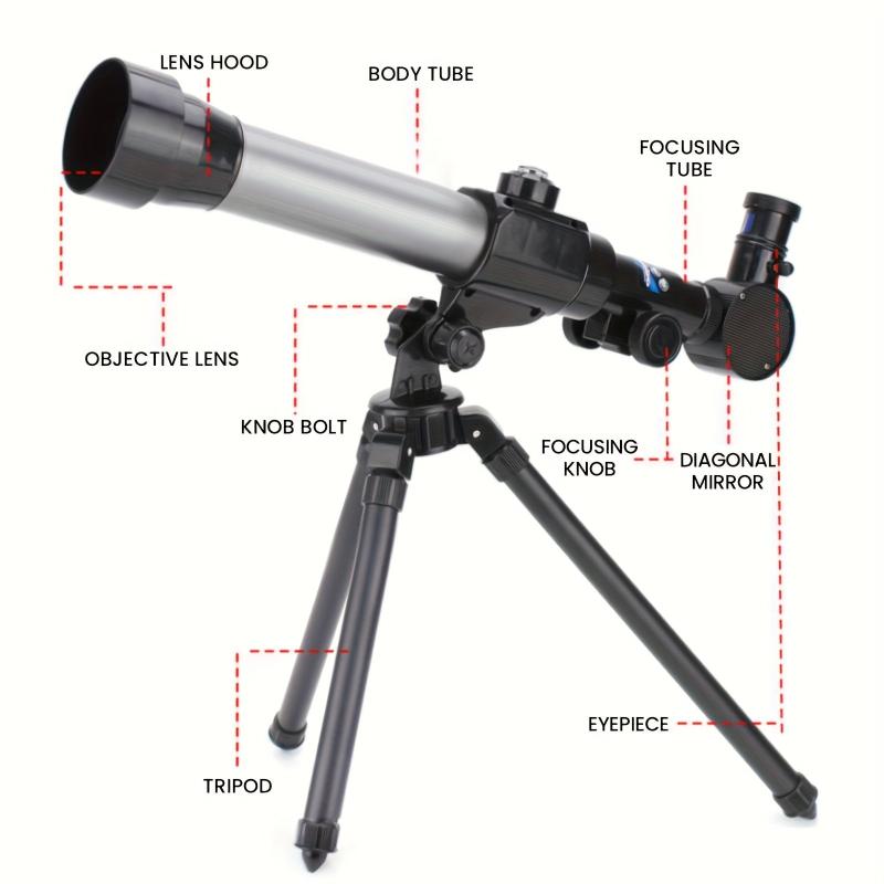 Outdoor Astronomical Telescope with High Magnifications and Compass