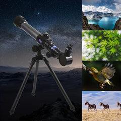 Outdoor Astronomical Telescope with High Magnifications and Compass