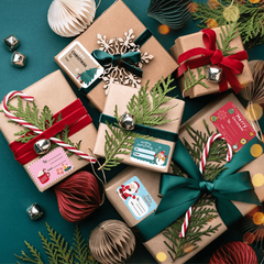 10 Merry Christmas Gift Stickers Present Seal Labels Xmas Decoration