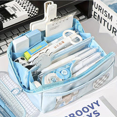 10 Layer Transparent Pen Bag Large Capacity for Middle School Stationery Box