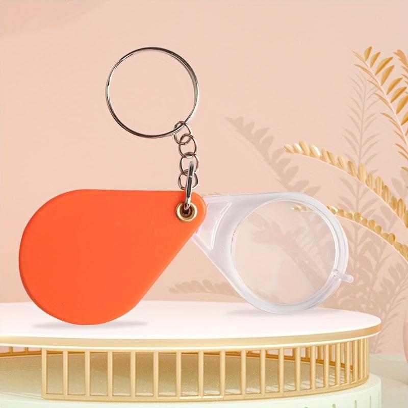 Keychain Magnifying Glass Reading Magnifier High Magnification Portable
