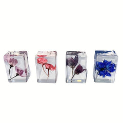 Transparent Amber Dried Flower Specimen & Resin Glue Kit