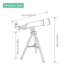 Portable Telescope with Tripod - Outdoor Toy