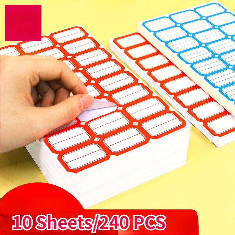240pcs Self Adhesive Label Stickers, Easy Marking & Classification