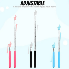 2pcs Mini Retractable Classroom Pointer for Teachers