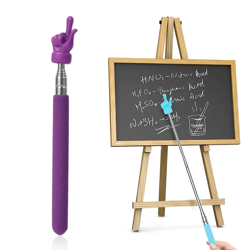 2pcs Mini Retractable Classroom Pointer for Teachers