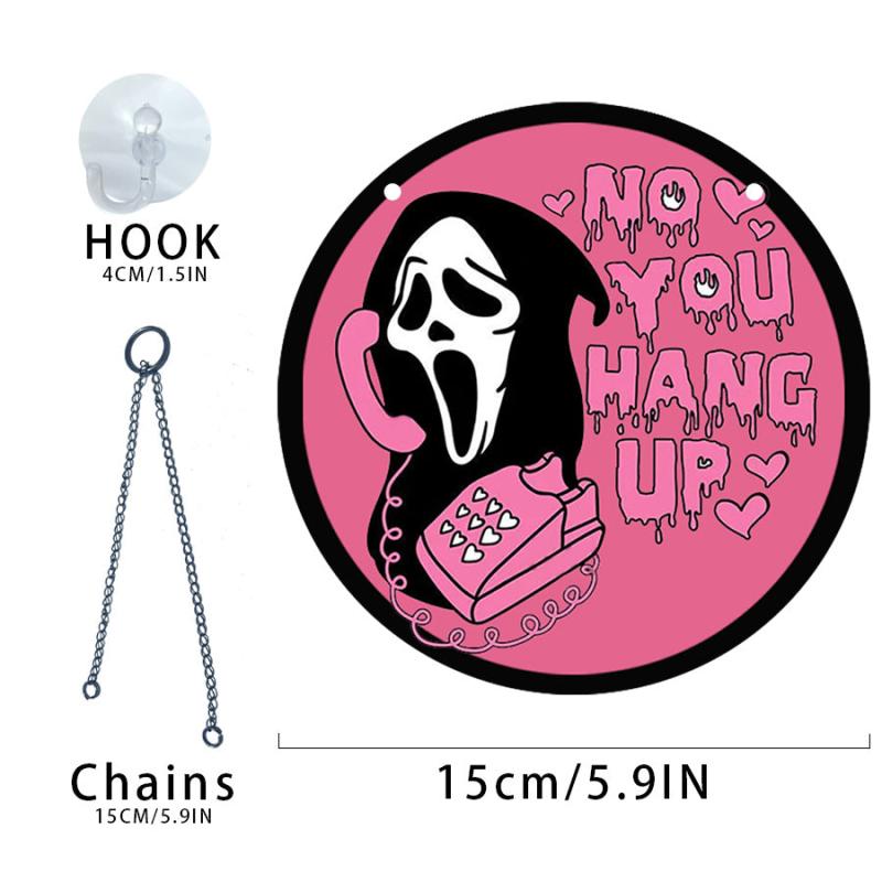 Pink Female Ghost Window Hanging Decoration