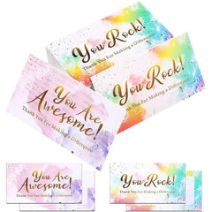 50 Sheets Student Rewards Card & Punch Card School Supplies Encouragement