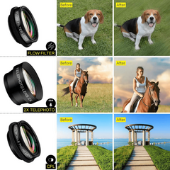 10-in-1 Phone Camera Lens Set Wide Angle Macro Fisheye Lens