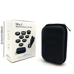 10-in-1 Phone Camera Lens Set Wide Angle Macro Fisheye Lens