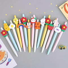 4pcs Cartoon Gel Pens for Students and Office - Holiday Rewards