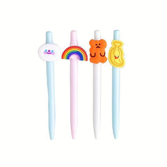 4pcs Cartoon Gel Pens for Students and Office - Holiday Rewards