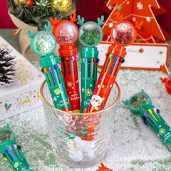 1pc Christmas Style Ballpoint Pen Marker Pen for Drawing Students