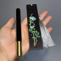 Red Wood Pen and Bookmark Set - Graduation Gift