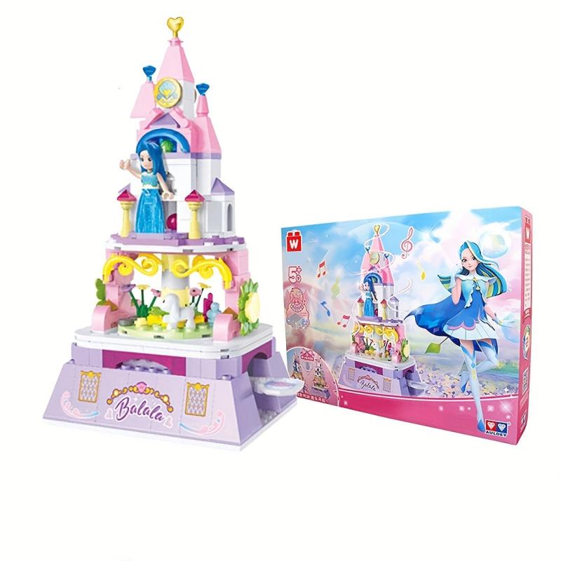 Castle Rotating Garden Music Box