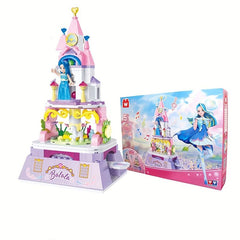 Castle Rotating Garden Music Box