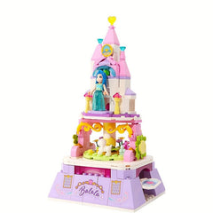 Castle Rotating Garden Music Box