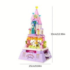 Castle Rotating Garden Music Box