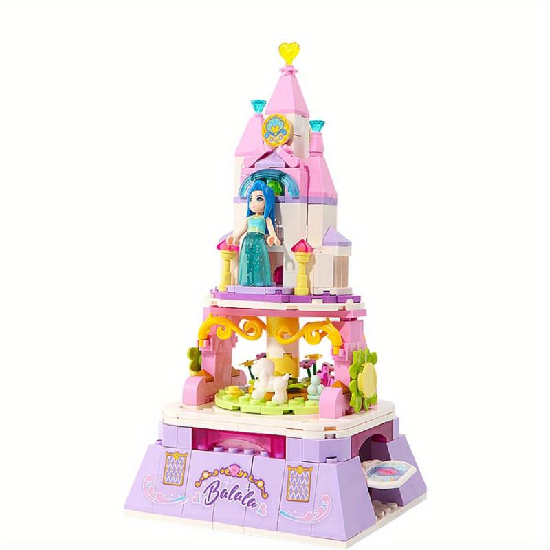 Castle Rotating Garden Music Box