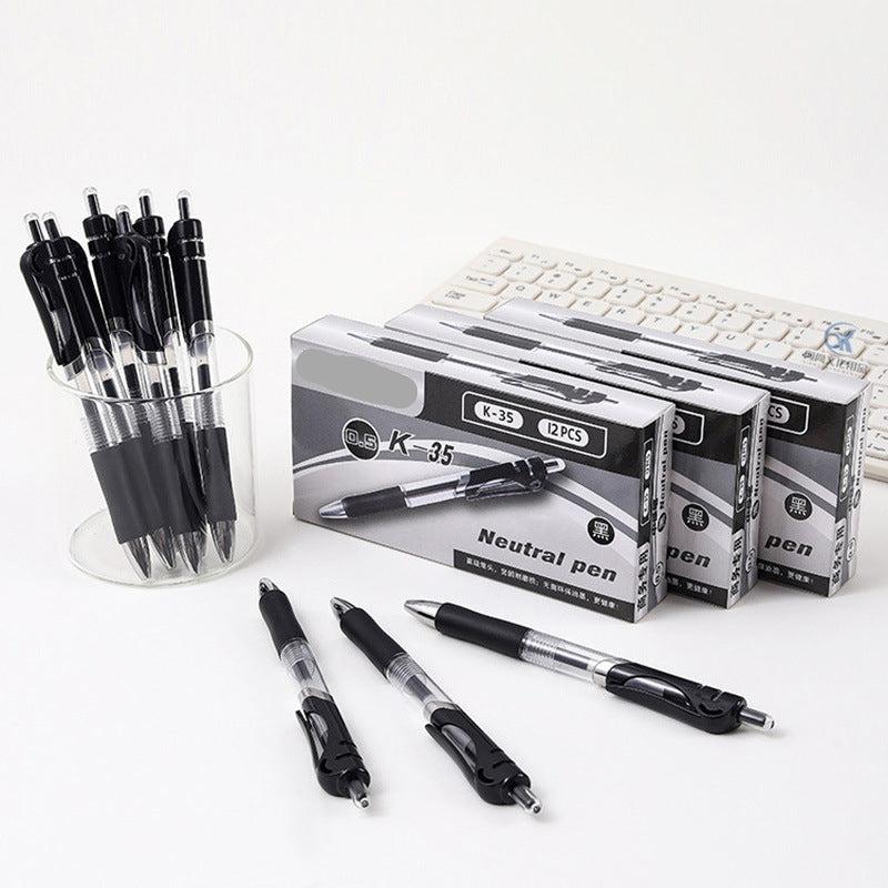 Press Gel Pen 0.5mm Red Refill Ballpoint Business Signature Office Stationery