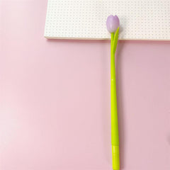 Encounter Tulip Silicone Neutral Pen Small Fresh Office 0.5 Signature Pen