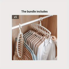 11-Hole Multifunctional Clothes Hanger Drying Rack