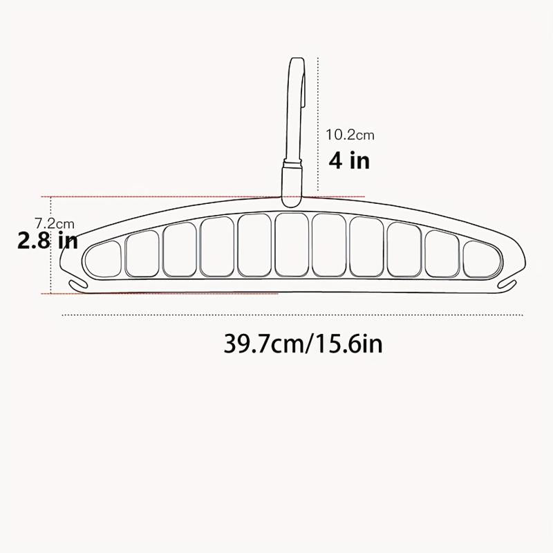 11-Hole Multifunctional Clothes Hanger Drying Rack