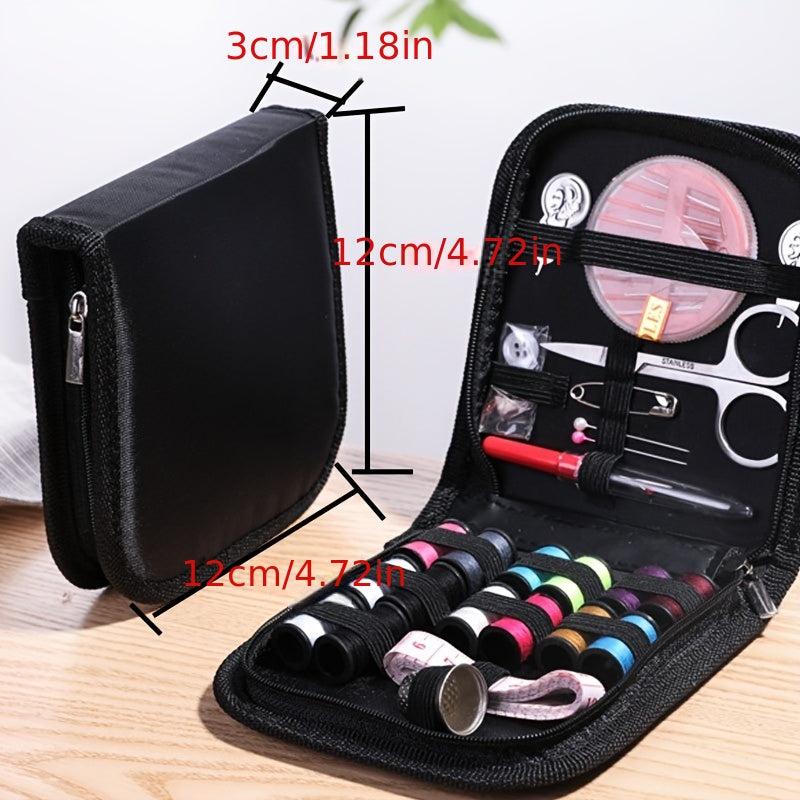 Portable Sewing Kit for Adults Beginners with Scissors, Tape Measure, Needles