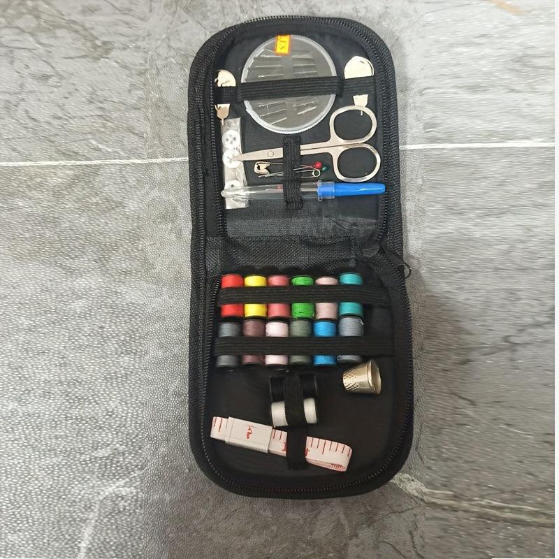Portable Sewing Kit for Adults Beginners with Scissors, Tape Measure, Needles