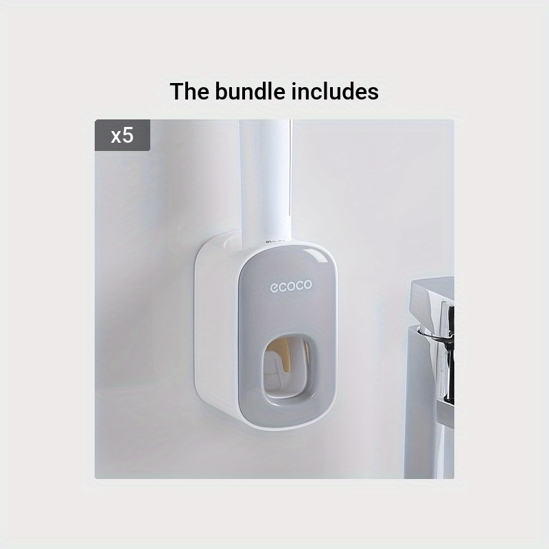 Toothbrush Holder Squeeze Toothpaste Device Set