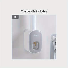 Toothbrush Holder Squeeze Toothpaste Device Set