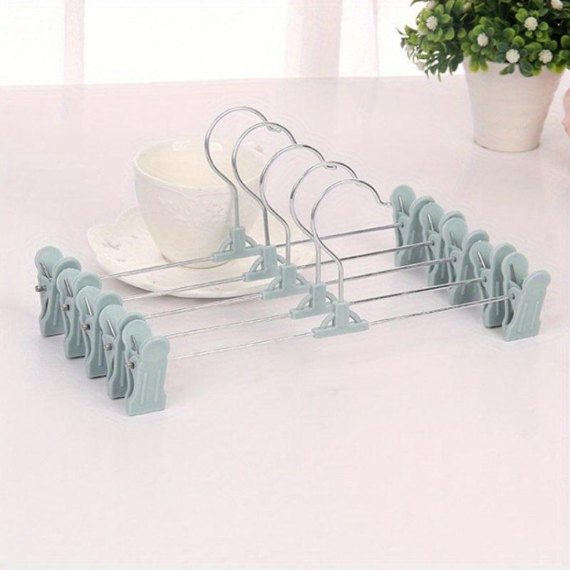 10pcs Skirt & Pants Hangers Clips Slim Closet Instantly