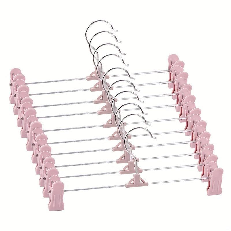 10pcs Skirt & Pants Hangers Clips Slim Closet Instantly
