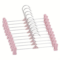 10pcs Skirt & Pants Hangers Clips Slim Closet Instantly