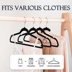 Non-slip Flocking Hanger for Clothes Organization
