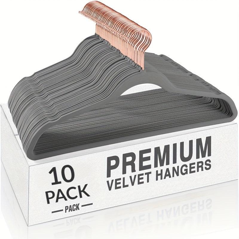 Non-slip Flocking Hanger for Clothes Organization