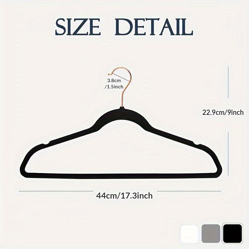 Non-slip Flocking Hanger for Clothes Organization