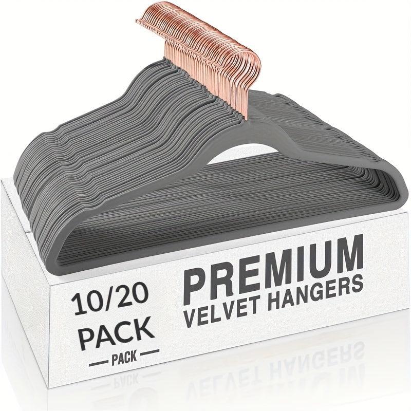 Non-slip Flocking Hanger for Clothes Organization