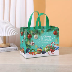 4pcs Large Christmas Gift Bags Tote Bags With Handles Multifunctional Non Woven