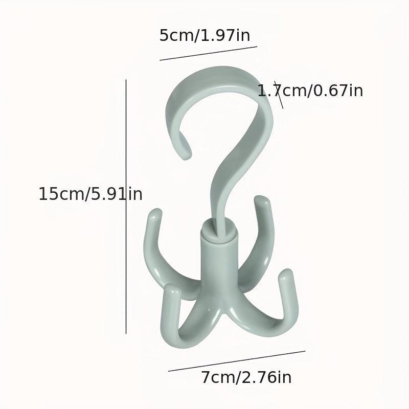 360u00b0 Rotatable 4 Claw Hanger Wardrobe Bag Tie Drying Rack