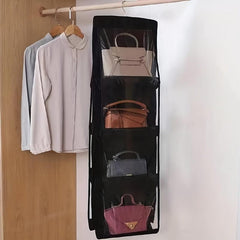 8 Pockets Hanging Bag Organizer Closet Wardrobe Storage
