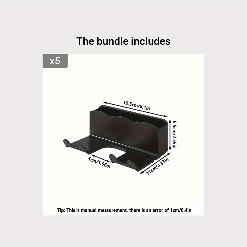 Wall Mounted Hair Dryer Holder No Drilling Easy Install