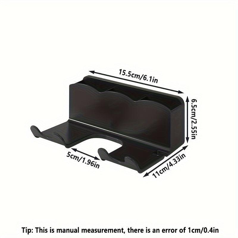Wall Mounted Hair Dryer Holder No Drilling Easy Install