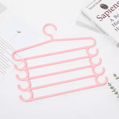 2pcs Trousers Hangers Closet Storage Organizers 5 Layers