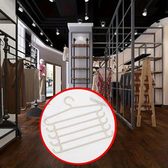 2pcs Trousers Hangers Closet Storage Organizers 5 Layers