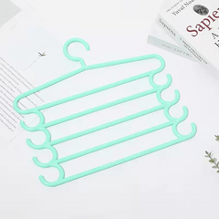 2pcs Trousers Hangers Closet Storage Organizers 5 Layers