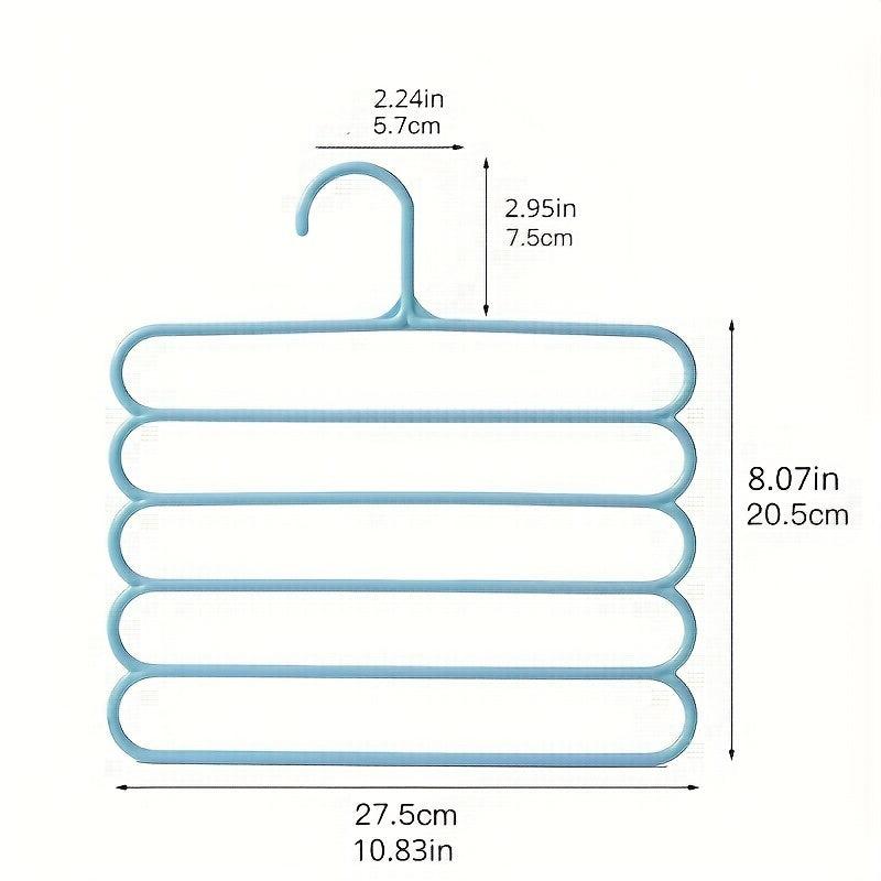 3PCS Trousers Hangers Closet Storage Organizers